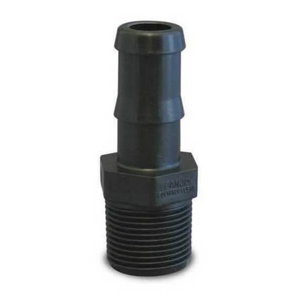 HB-125 Poly Hose Barb Fitting – 1-1/4" Pipe x 1-1/4" Barb