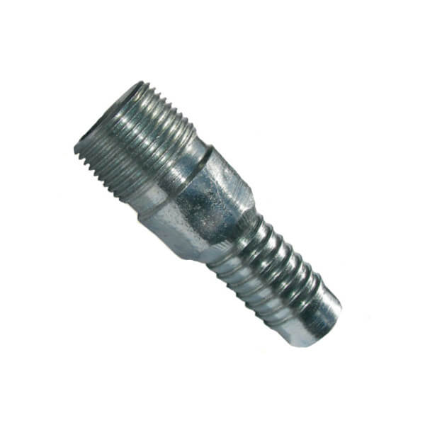 Pressure-Pro HN-075 Steel Hose Nipple – 3/4" Barb x 3/4" MPT