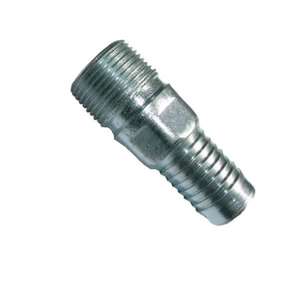 Pressure-Pro HN-100 Steel Hose Nipple – 1" Barb x 1" MPT