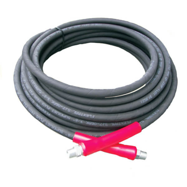 Pressure-Pro HOS830 3/8" x 50' R2 Pressure Washer Hose – 7200 PSI, Black