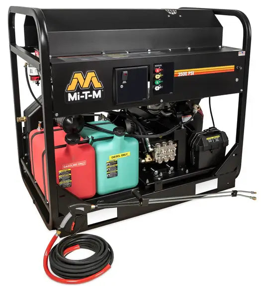 Mi-T-M HS Series Hot Water Pressure Washer – HS-3505-1MGM, Gasoline, Belt Drive, 3500 PSI, 5.0 GPM