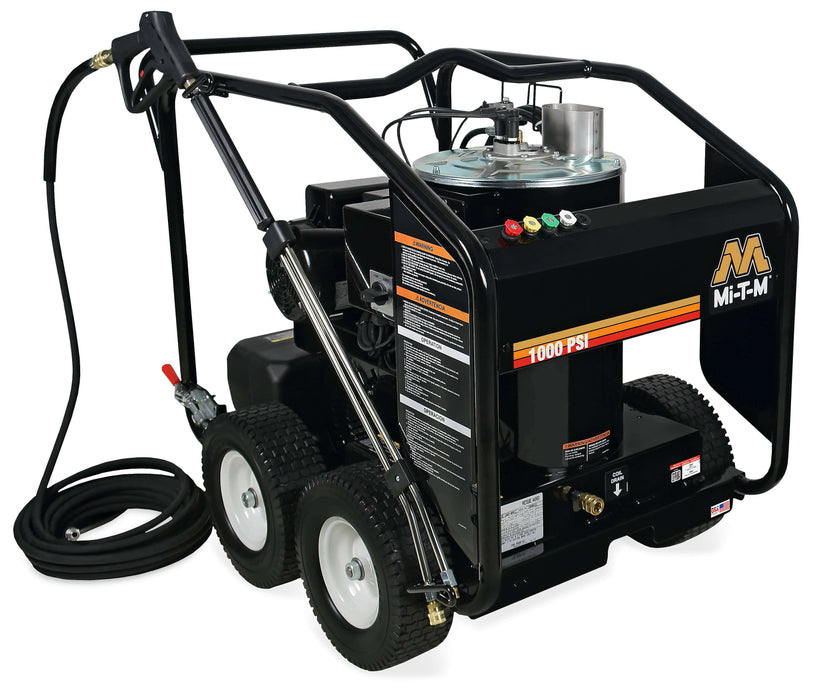 Mi-T-M HSE Series Hot Water Pressure Washer – HSE-1002-0MM11, Electric, Direct Drive, 1000 PSI, 2.0 GPM