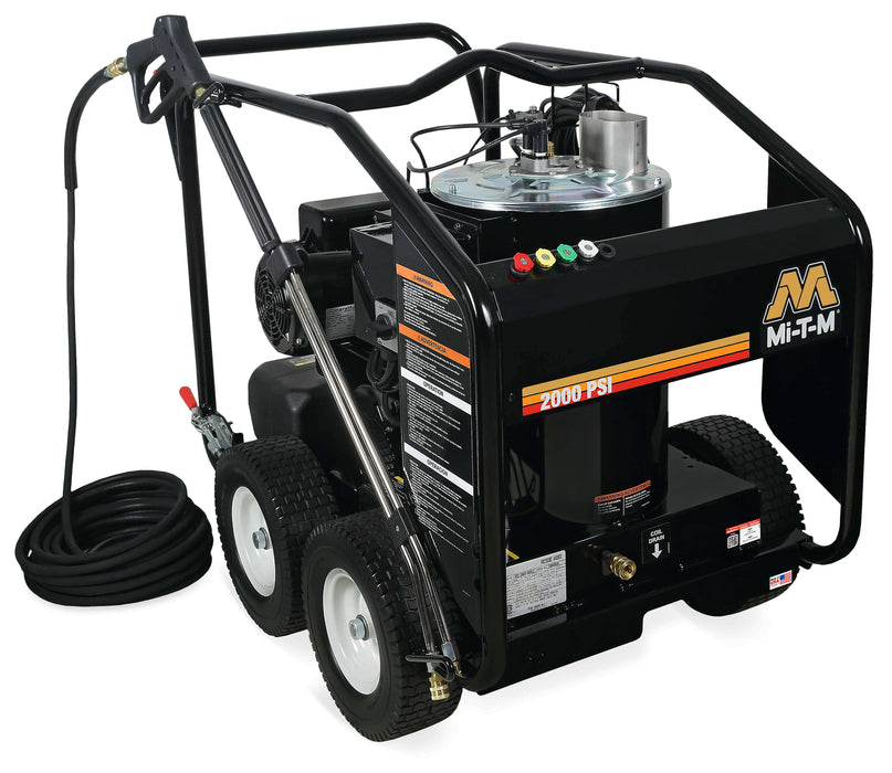 Mi-T-M HSE Series Hot Water Pressure Washer – HSE-2003-0MM11, Electric, Direct Drive, 2000 PSI, 3.0 GPM