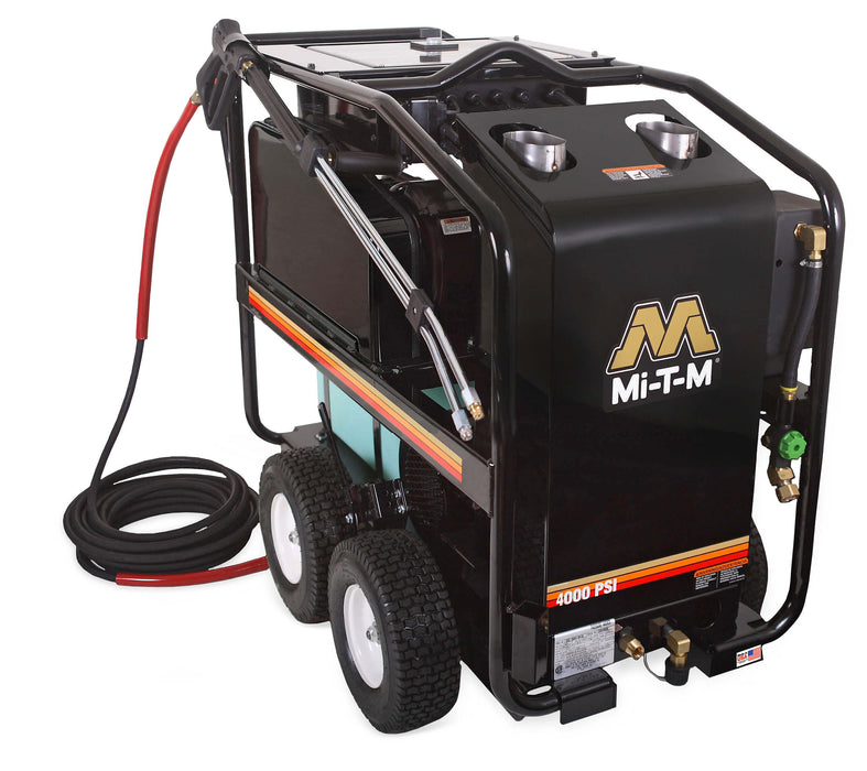 Mi-T-M HSE Series Hot Water Pressure Washer – HSE-4004-0M10, Electric, Belt Drive, 4000 PSI, 4.0 GPM