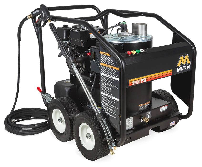 Mi-T-M HSP Series Hot Water Pressure Washer – HSP-2503-0MMH, Gasoline, Direct Drive, 2500 PSI, 3.0 GPM