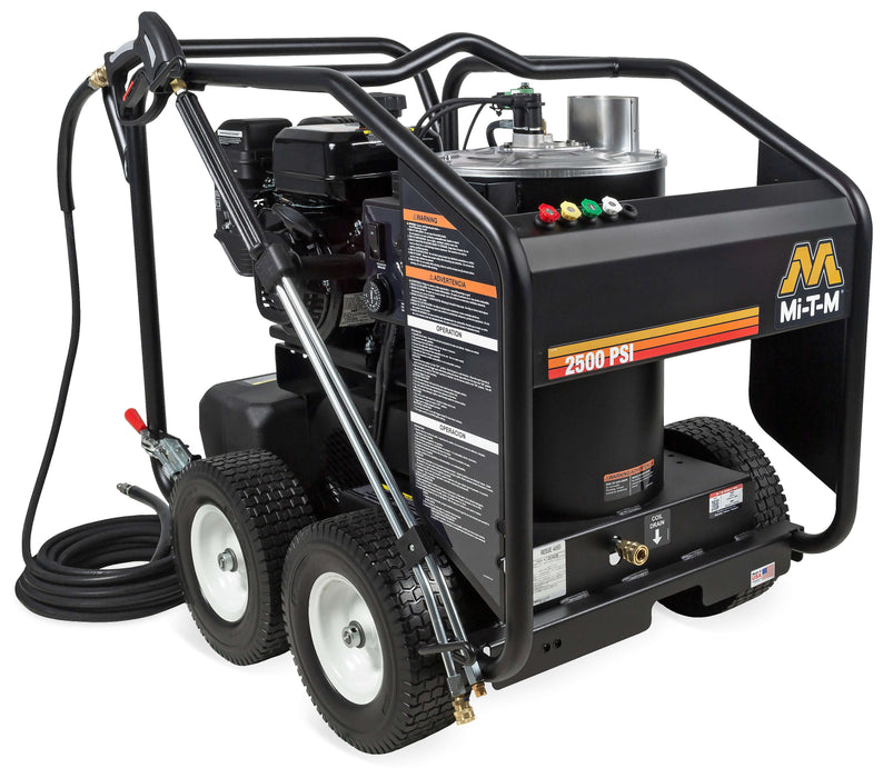 Mi-T-M HSP Series Hot Water Pressure Washer – HSP-2503-0MMM, Gasoline, Direct Drive, 2500 PSI, 3.0 GPM