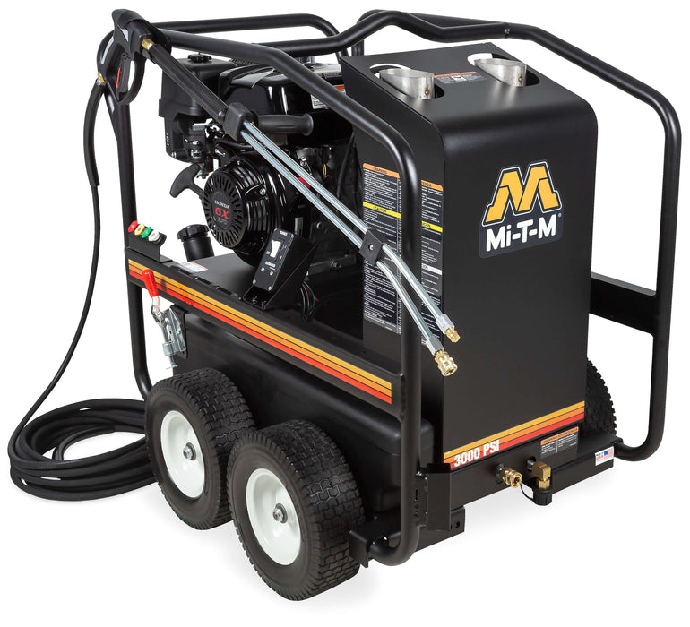 Mi-T-M HSP Series Hot Water Pressure Washer – HSP-3003-3MGH, Gasoline, Direct Drive, 3000 PSI, 3.0 GPM