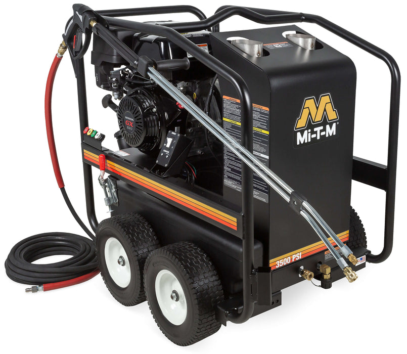 Mi-T-M HSP Series Hot Water Pressure Washer – HSP-3504-3MGH, Gasoline, Direct Drive, 3500 PSI, 4.0 GPM