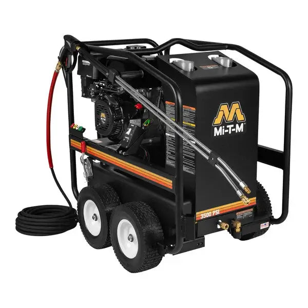 Mi-T-M HSP Series Hot Water Pressure Washer – HSP-3504-3MGM, Gasoline, Direct Drive, 3500 PSI, 4.0 GPM