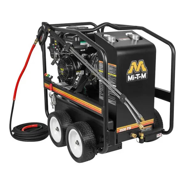 Mi-T-M HSP Series Hot Water Pressure Washer – HSP-3504-3MGV, Gasoline, Direct Drive, 3500 PSI, 4.0 GPM