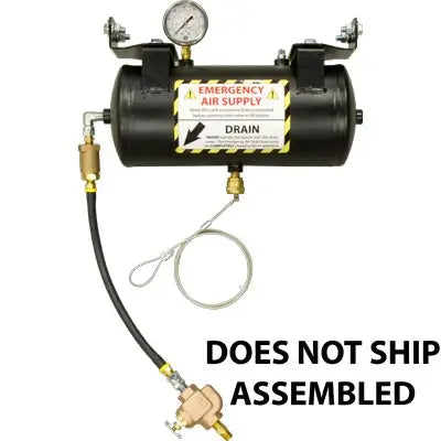 Small Pot Emergency Air Tank Assembly – Backup Air Supply for Abrasive Blasting Systems