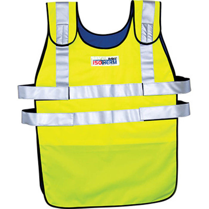 Bullard IsoTherm Class 2 Replacement Vest – XL Hi-Vis Yellow w/ Reflective Striping (Vest Only, No Cooling Packs), ANSI/ISEA 107-2010