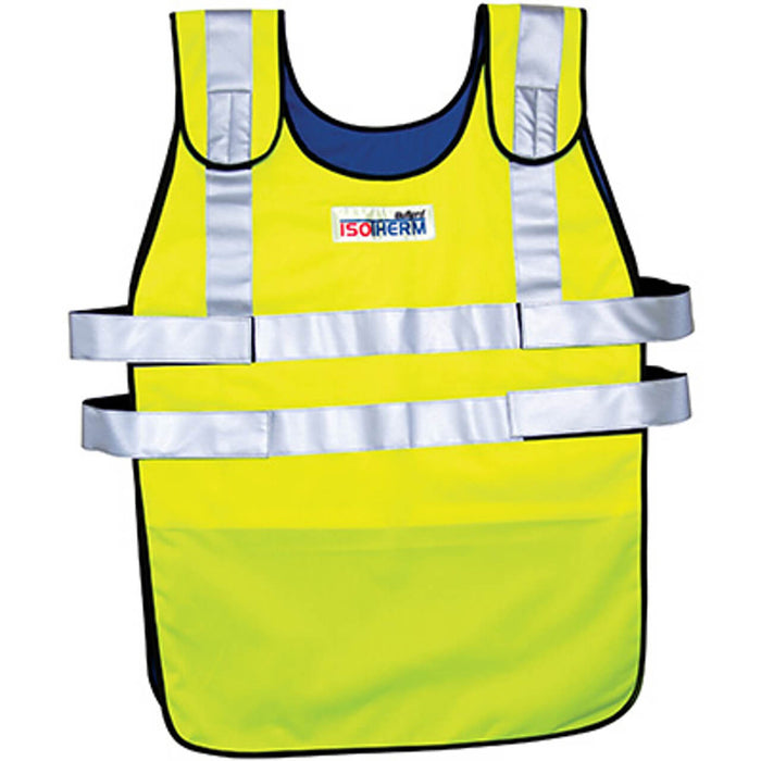 Bullard IsoTherm Class 2 Cooling Vest – XL, ANSI/ISEA 107-2010 Hi-Vis Yellow w/ Reflective Striping & Replaceable Cooling Packs