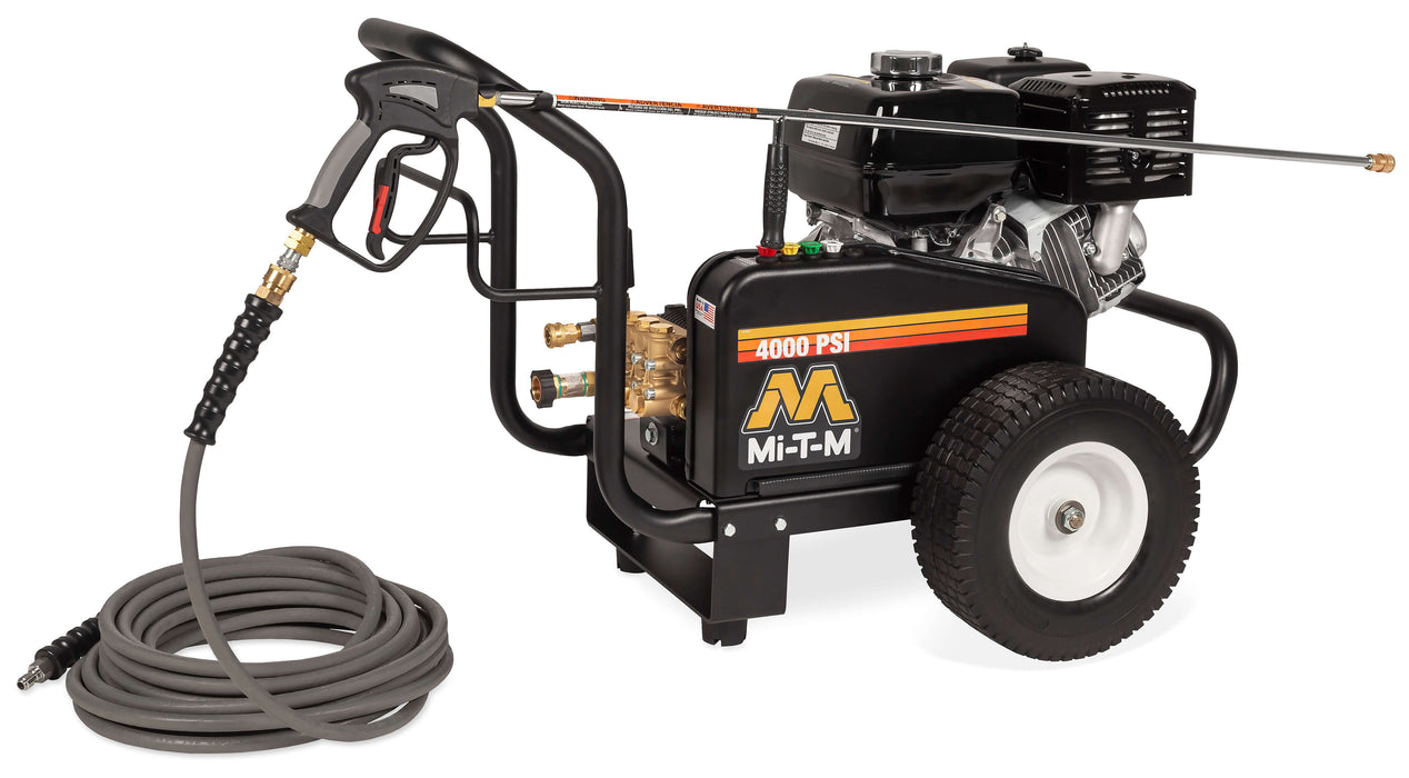 Mi-T-M JCW Series Cold Water Pressure Washer – JCW-4004-2MHB, Gasoline Belt Drive