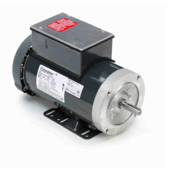 Marathon K319 Electric Motor – 2 HP – TEFC – 56C Frame – 115/230V – 1 Phase – 1725 RPM – OEM Replacement Part