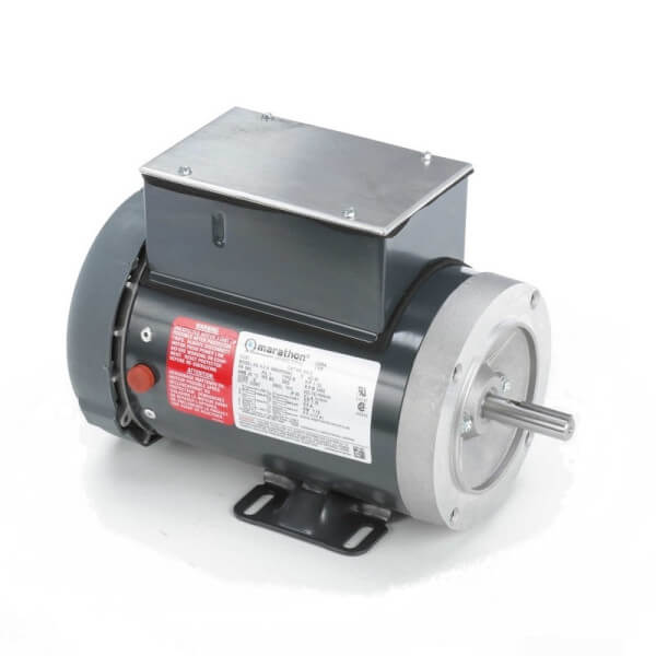 Marathon K612 Electric Motor – 1.5 HP – TEFC – 56C Frame – 115-208/230V – 1 Phase – 3450 RPM – OEM Replacement Part