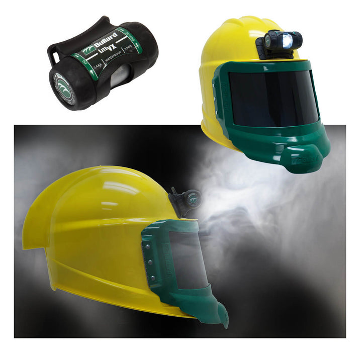 Bullard LiteVx Blast Light – Helmet-Mount LED Lighting Assembly for Abrasive Blasting Respirator Systems