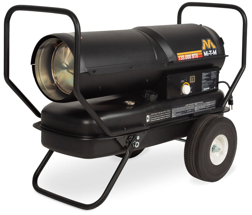 Mi-T-M Portable Kerosene Forced Air Heater – 120V, 321 CFM, 6.0 PSI, Model MH-0135-0M11