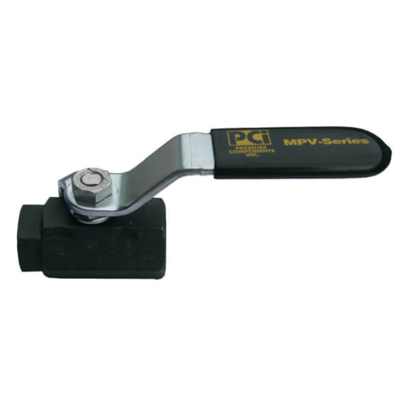 MPV-38-NPT Carbon Steel Ball Valve – 3/8" FPT x FPT, 3000 PSI