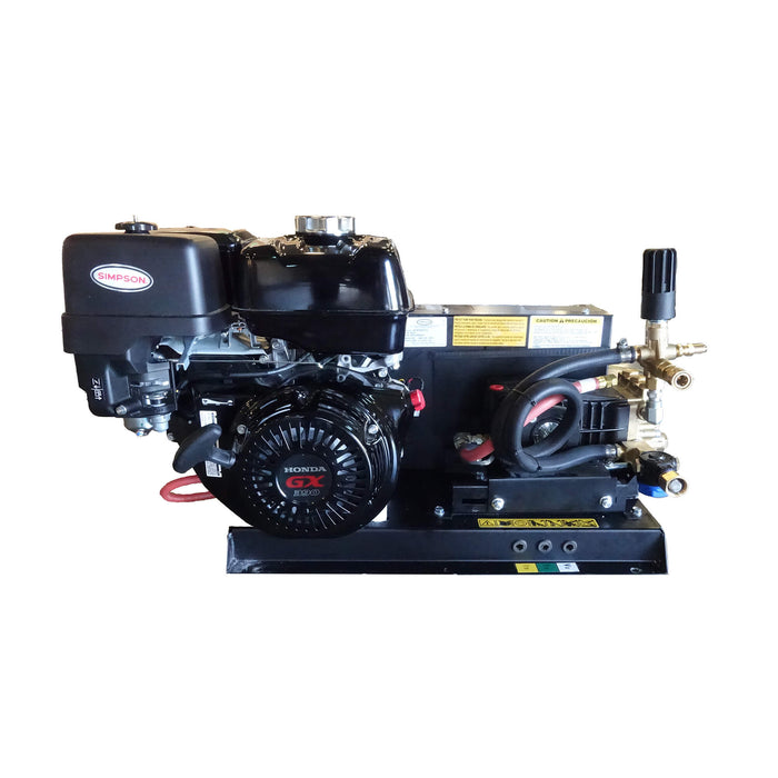 Simpson MTM3050241E Gas-Powered Truck-Mount Cold Water Pressure Washer – 3000 PSI, 5.0 GPM, Honda GX390 Engine