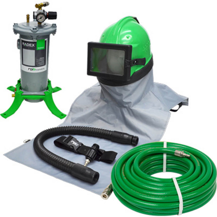 Respirator Package – RPB Astro with 50' Breathing Air Supply Hose & RPB Radex Airline Filter
