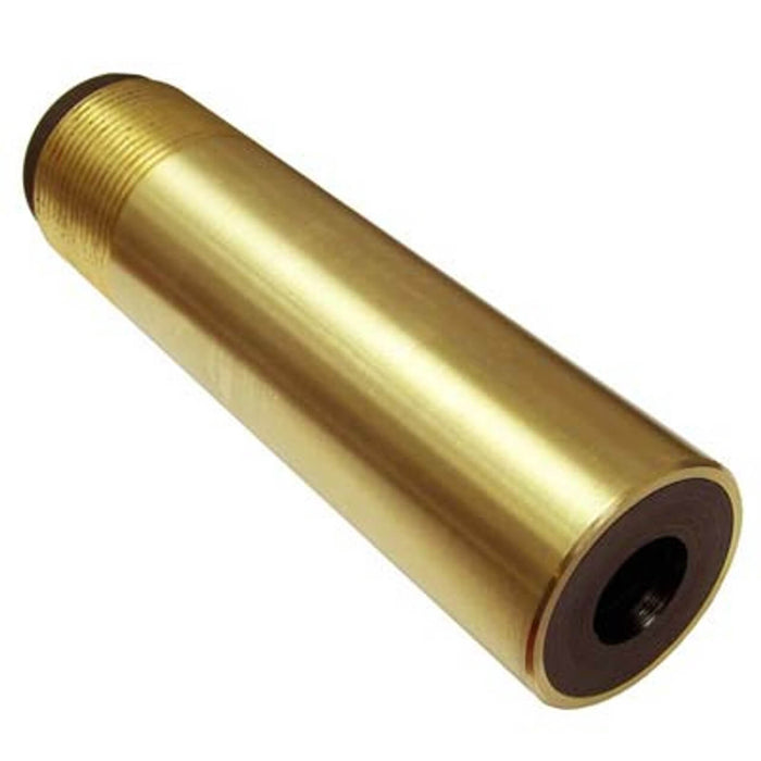 Nozzle – Tungsten Carbide Long Venturi, 7/16" Bore, 1" Entry, 1-1/4" Threads, Brass Jacket