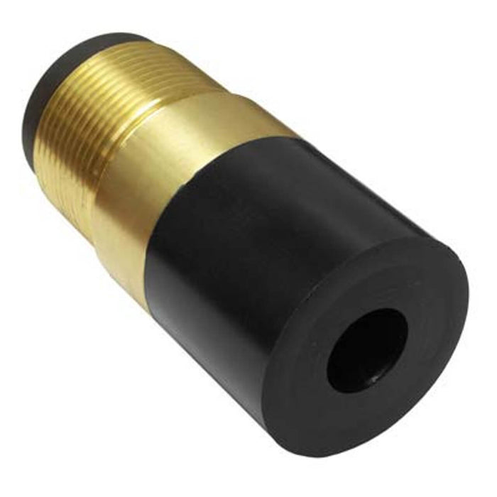 Nozzle – Tungsten Carbide Short Venturi, 3/8" Bore, 1" Entry, 1-1/4" Brass Thread, Poly Jacket