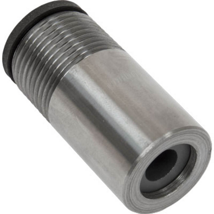 Nozzle – Boron Carbide Short Straight, 1/2" Bore, 1/2" Entry, 3/4" NPSM Thread, 2-1/8" Length, Steel Jacket