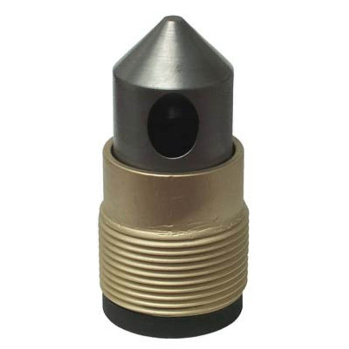 Nozzle – Tungsten Carbide 45° Angle, 3/8" Bore, 1-1/4" Brass Thread, Single Outlet