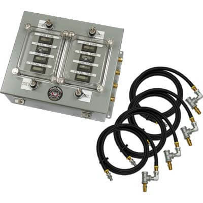 4 Outlet Timer Control Box w/ Key Reset – Blast Pot Control Panel for ...