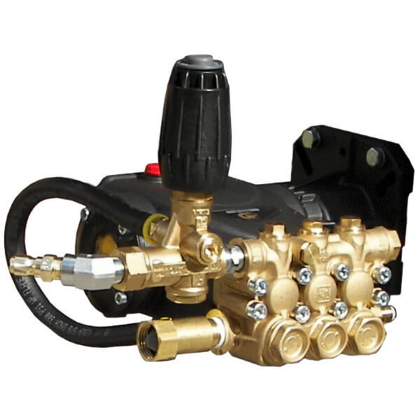 PEP1313G8 Triplex Pressure Washer Pump – 4.0 GPM @ 4200 PSI, 3400 RPM, 1″ Hollow Shaft