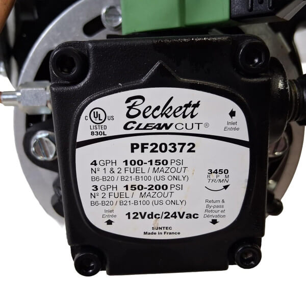 Beckett PRO101 ADC Oil Burner Assembly – 14VDC