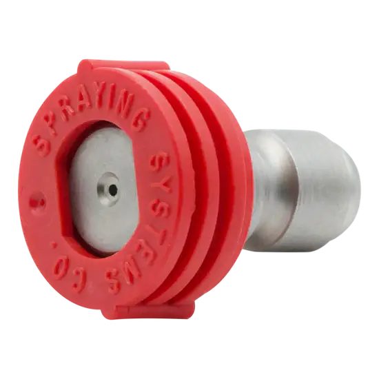 QC-MEG Quick Connect Pressure Washer Spray Nozzle – 4.5 Orifice 0° Red Nozzle Tip
