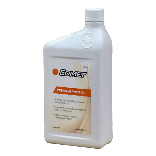 Comet Industrial Pump Oil AW-100 Rated – 1 Quart | OEM Pump Lubricant
