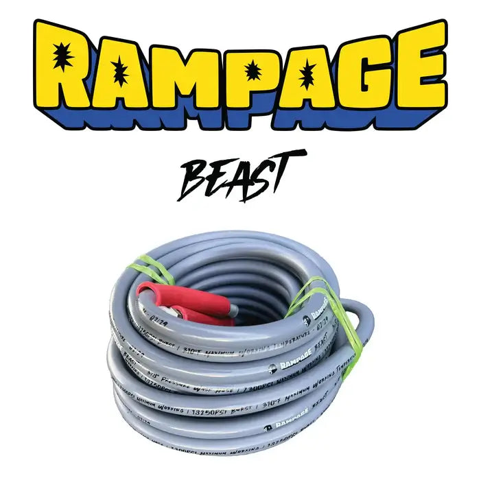 Rampage R2 Premium Pressure Washer Hose 100' 7300 PSI – OEM Replacement Part