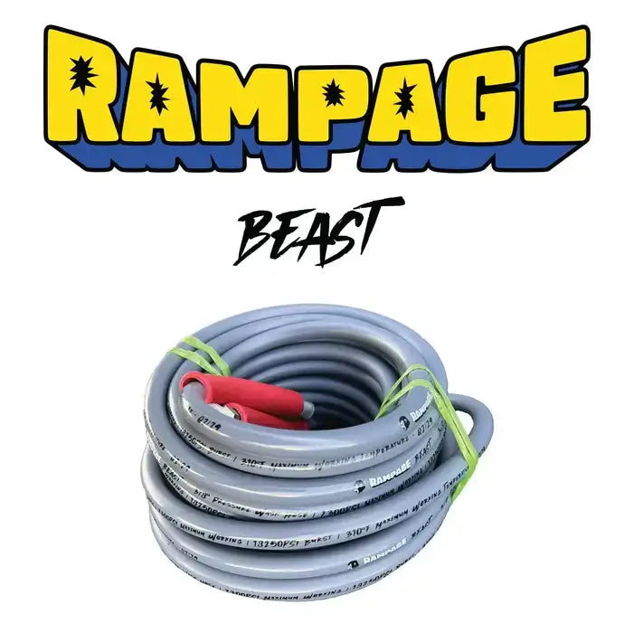 Rampage R2 Premium Pressure Washer Hose 200' 7300 PSI – OEM Replacement Part