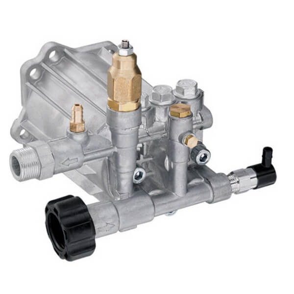 RMV25G24D Axial Pressure Washer Pump – 2.5 GPM @ 2400 PSI, 3400 RPM, 3/4″ Hollow Shaft