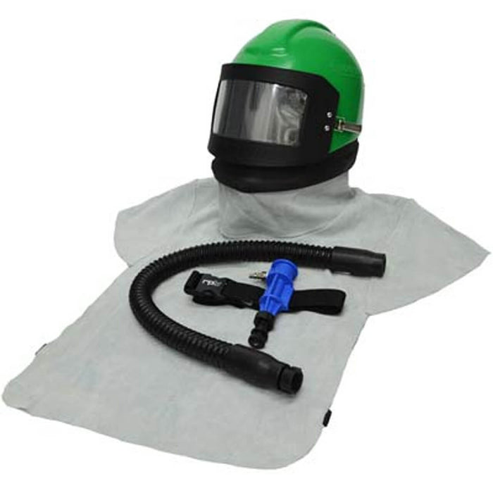 Respirator – RPB Nova 2000 with Leather Cape & Cool Tube, Medium Head Dome & Sidewings, NIOSH TC-19C-363 Type CE