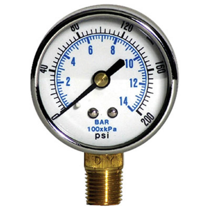 Bullard Free-Air Pump Pressure Gauge – 0–200 PSI OEM Replacement Gauge