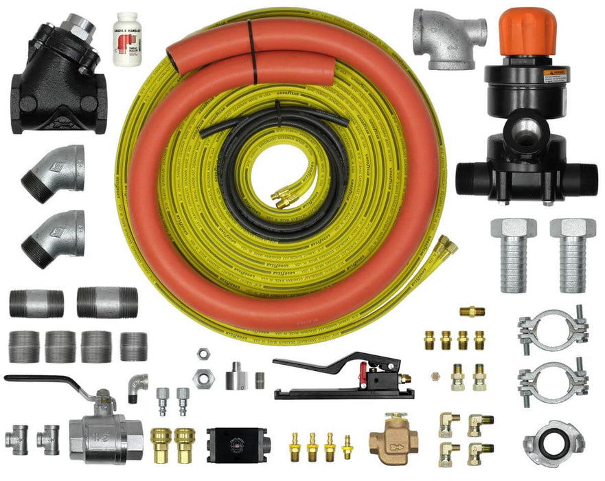 APV Urethane Pneumatic Conversion Kit 1-1/2" for Bulk Blaster Pressure Hold System w/ 110' Twinline Control Hose (Replaces Schmidt Axxiom 0003-081)