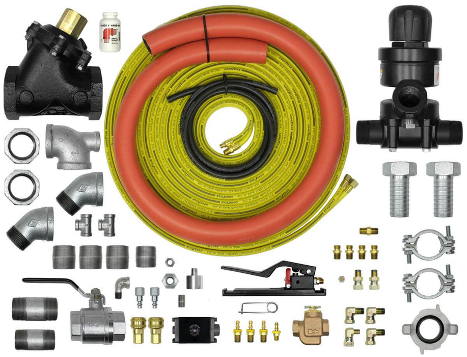 APV II Tungsten Carbide Big Gun Pneumatic Conversion Kit 1-1/2" for Bulk Blaster Pressure Hold System w/ 110' Twinline Control Hose (Replaces Schmidt Axxiom 0003-092)