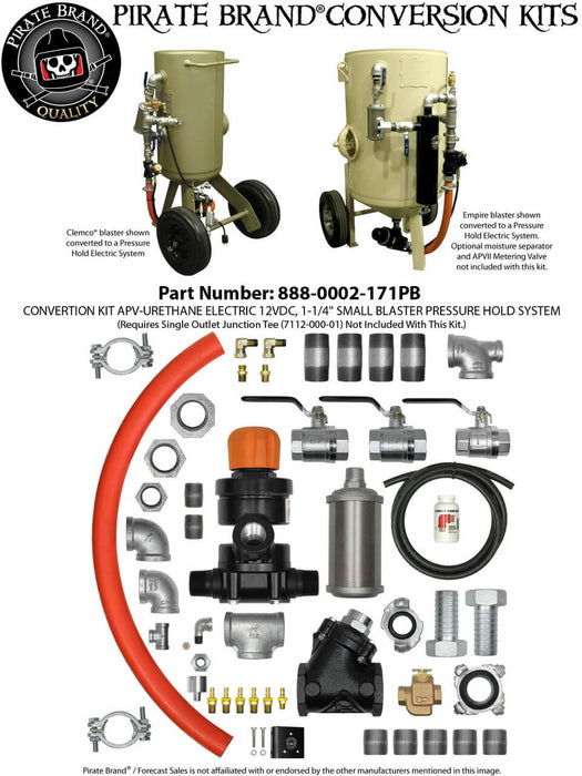APV Urethane Electric Conversion Kit 1-1/4" for Small Blaster Pressure Hold System (Junction Tee Not Included) (Replaces Schmidt Axxiom 0002-171)