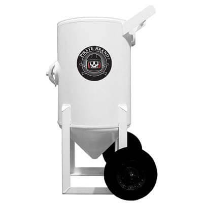 6.5 Cu Ft Portable Abrasive Blast Vessel – 150 PSI – 90° Cone Bottom – Includes Handway, Wheels, Pop-Up & Gasket – Replaces Schmidt Axxiom 8624-423-02