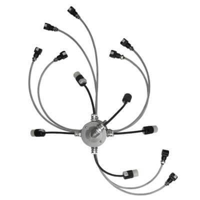 Junction Box Abrasive Cutoff Assembly 12VDC Electric – Bulk Blaster (4 Outlet) (Replaces Schmidt Axxiom 2035-134)