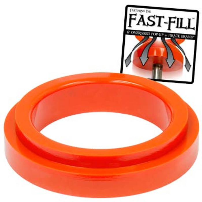 6" Fast-Fill™ Skirted Pop-Up Gasket – Heavy-Duty Blast Pot Seal