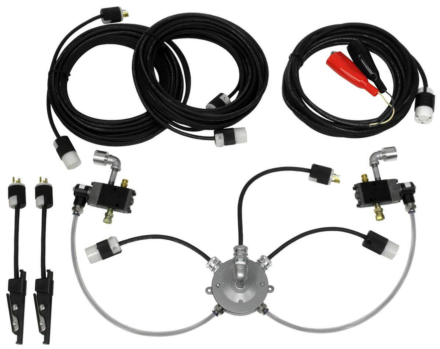 Junction Box Kit 12VDC for Small & Bulk Blasters (2 Outlet) w/ (2) 110' Control Cords (Replaces Schmidt Axxiom 7112-200-01)