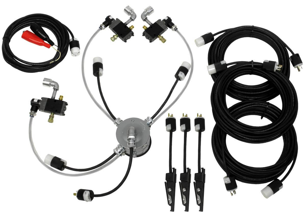 Junction Box Kit 12VDC for Bulk Blasters (3 Outlet) w/ (3) 110' Contro ...