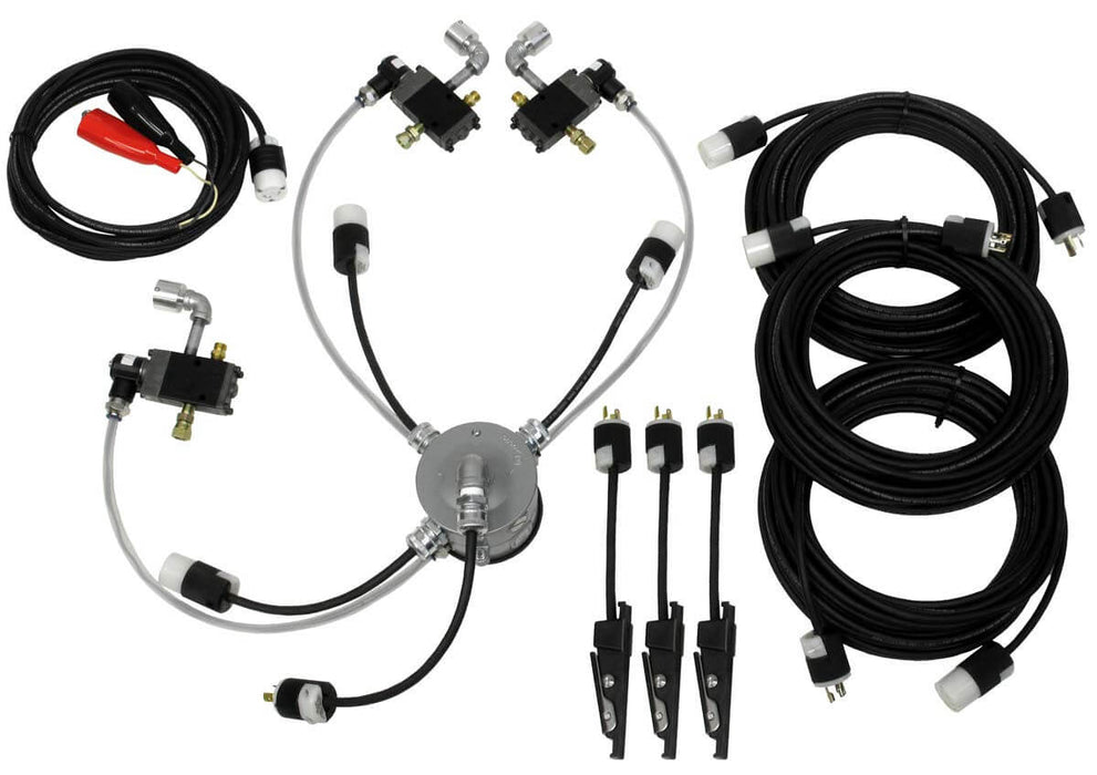 Junction Box Kit 12VDC for Bulk Blasters (3 Outlet) w/ (3) 110' Control Cords (Replaces Schmidt Axxiom 7112-300-01)