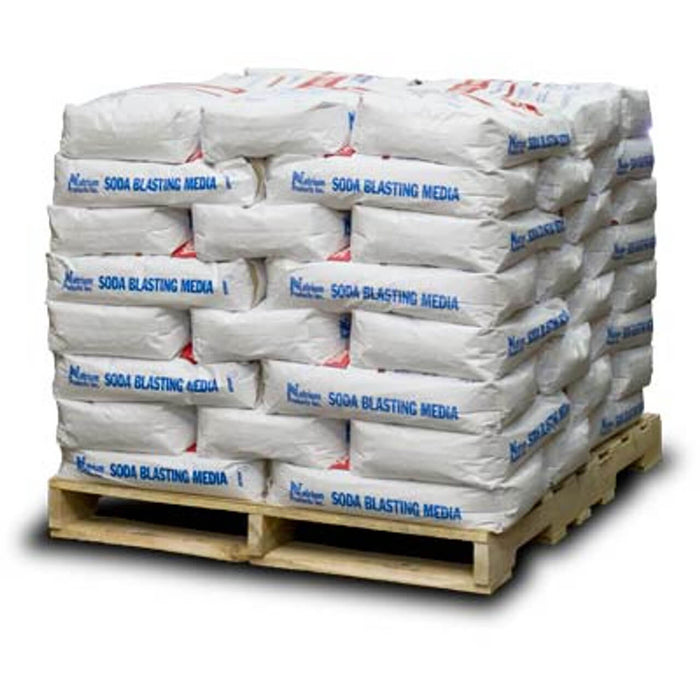 Soda Blast Media – Formula 260 (58 Mesh) Sodium Bicarbonate – Price per lb (50 lb Bag / 2800 lb Skid)