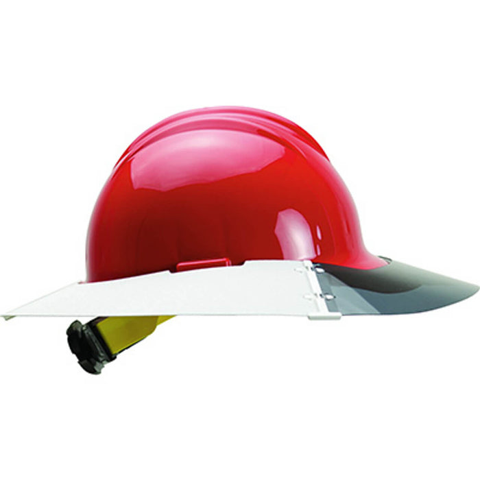 Bullard Sun Shield – 360° Hard Hat Brim Extension w/ “See-Through” Front for Overhead Visibility (Fits S51, S61, S62, C30 & 911C)